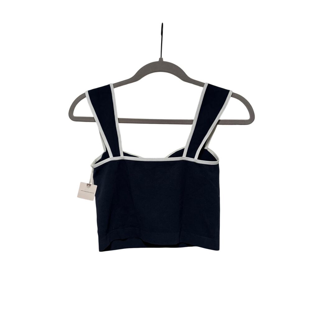 Anthropologie Navy Blue Crop Tank Top S/M - Picture 8 of 8